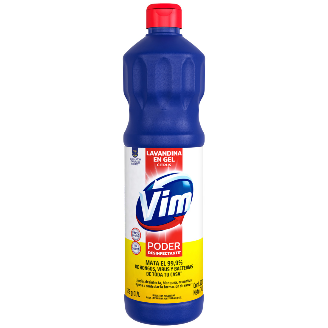 vim lavandina en gel citrus paquete
